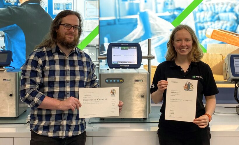 Chartered chemist accolade for Domino employees