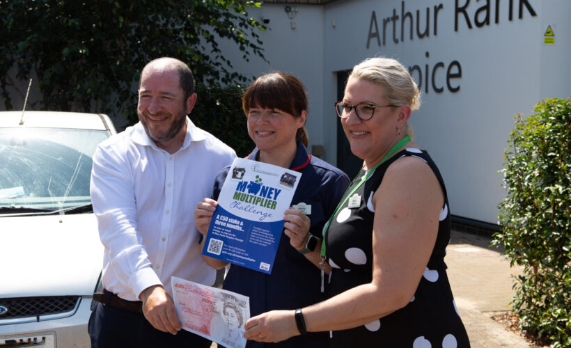 Bidwells are the first to sign up to Hospice Charity’s Money Multiplier Fundraiser