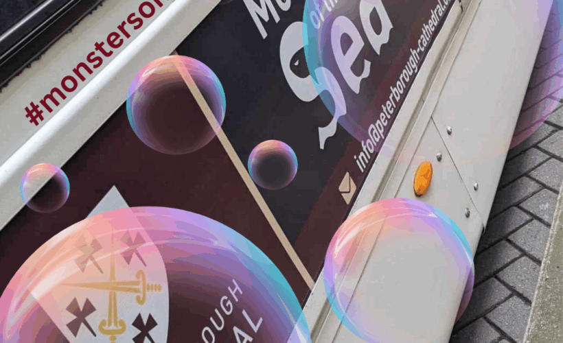 Monsters on the Bus Competition: Snap a selfie and win a Family Ticket to Peterborough Cathedral’s Summer Exhibition!