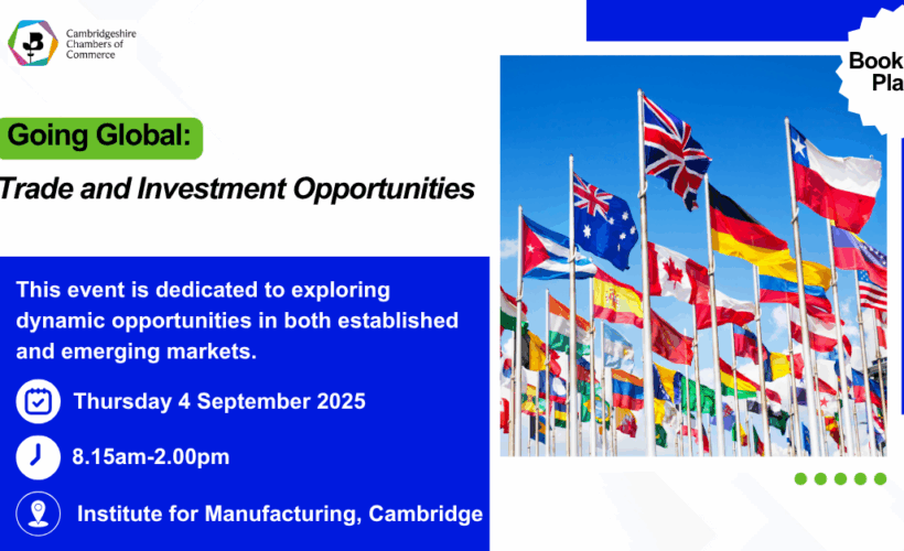Cambridge Event to Unlock Global Trade and Investment Opportunities
