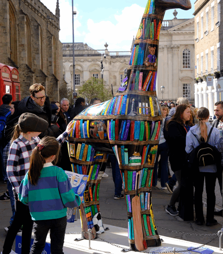 Giraffe sculpture trail leaves a towering legacy with a big impact on local economy and charity