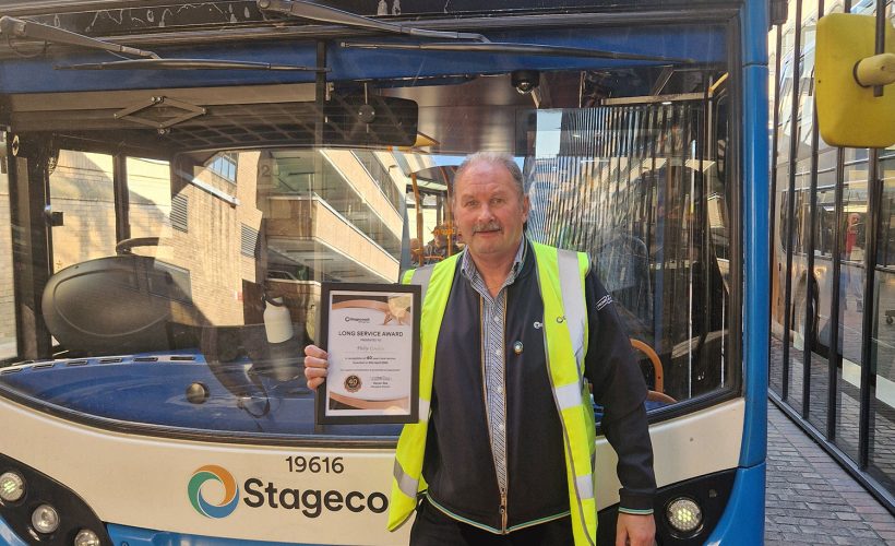 Peterborough bus driver celebrates 40 years at local operator