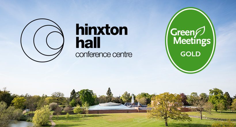 Hinxton Hall Conference Centre achieves gold Green Meetings Award