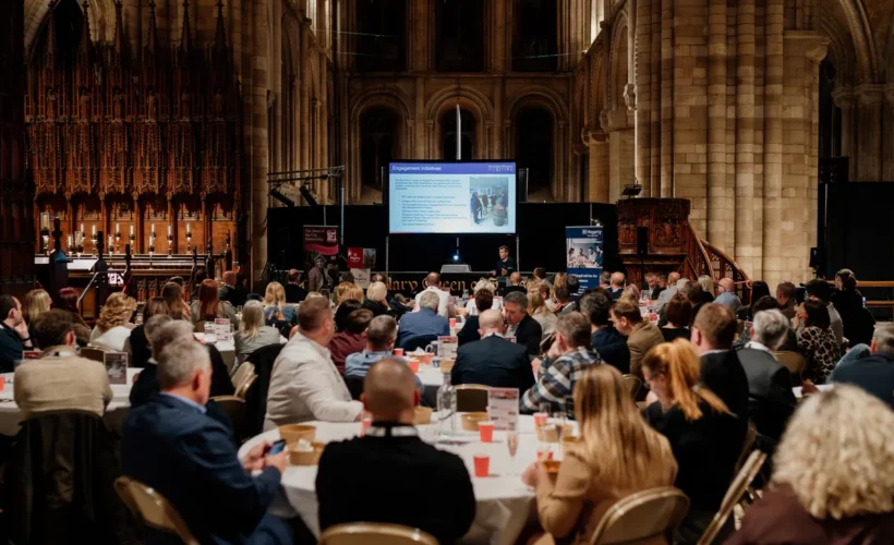 Hegarty brings over 100 business professionals together at Peterborough Cathedral to celebrate the city’s future